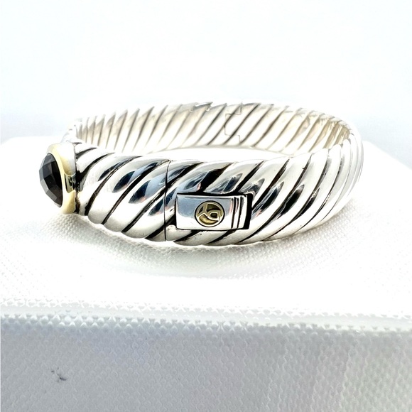 David Yurman Renaissance Three Stone Sculpted Bracelet - Picture 3 of 13